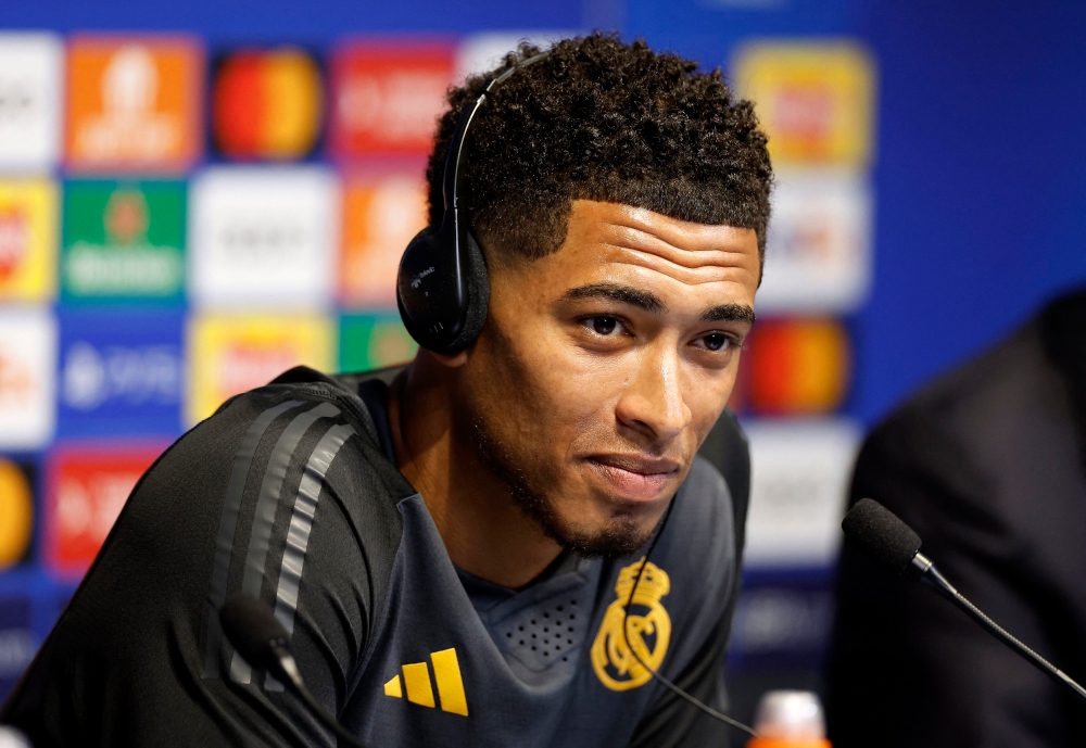 Real Madrid's Jude Bellingham during the press conference. — Action Images via Reuters/Jason Cairnduff pic