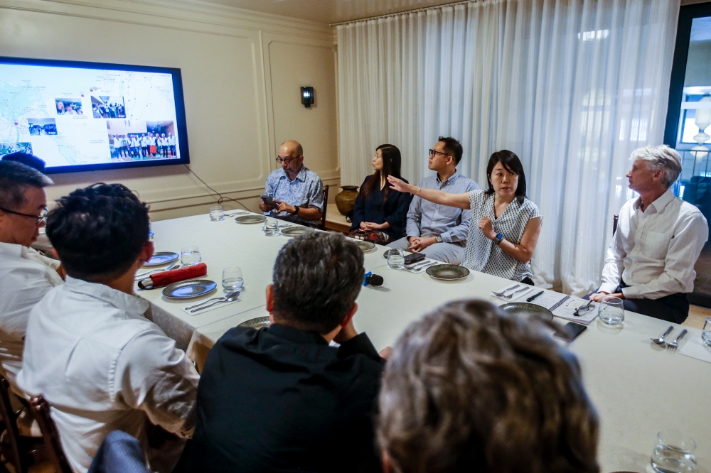 Dr Yuko Nakajima (second, right), Japan president of Medecins Sans Frontieres (MSF) speaks during the Gaza MSF briefing session in Kuala Lumpur April 17, 2024. ― Picture by Hari Anggara