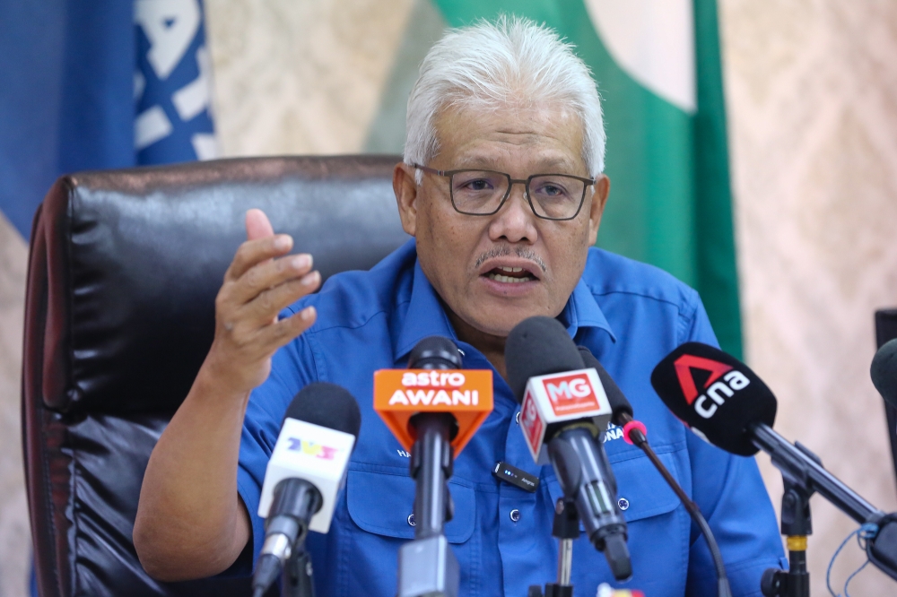 Opposition Leader Datuk Seri Hamzah Zainudin says that PN will decide on the matter after perusing the terms in the draft Memorandum of Understanding (MoU) being prepared by the government. ― Picture by Yusof Mat Isa