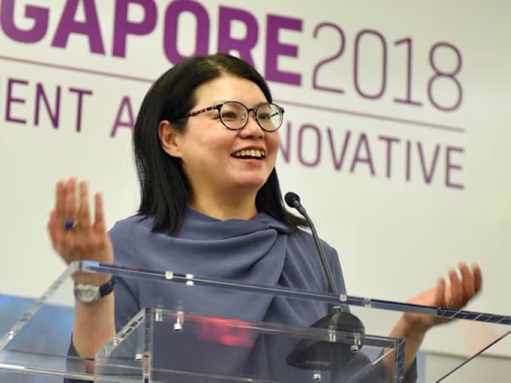 Ms Rena Lee (pictured) led the successful conclusion of global negotiations for a treaty protecting biodiversity in the high seas. — Singapore Mission UN/X pic via TODAY