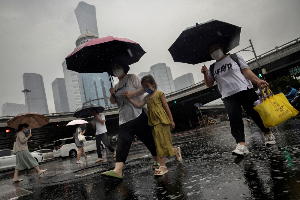 The province has seen torrid downpours for several days and strong winds due to severe convective weather, which has affected several parts of China over the past few weeks.— Reuters pic