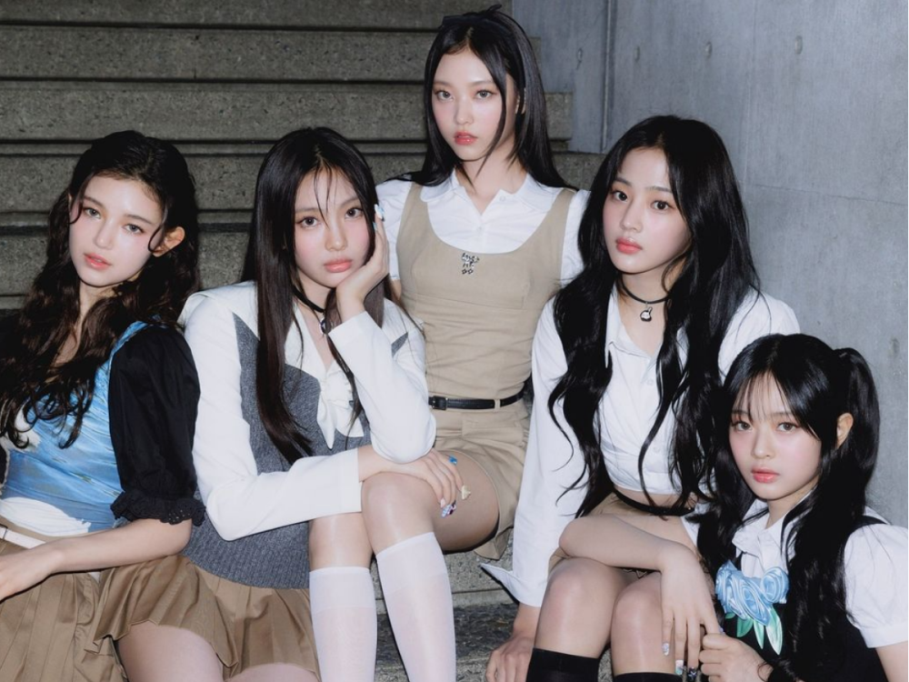 South Korean girls group NewJeans is signed under ADOR. —- picture via Instagram/ NewJeans_Official