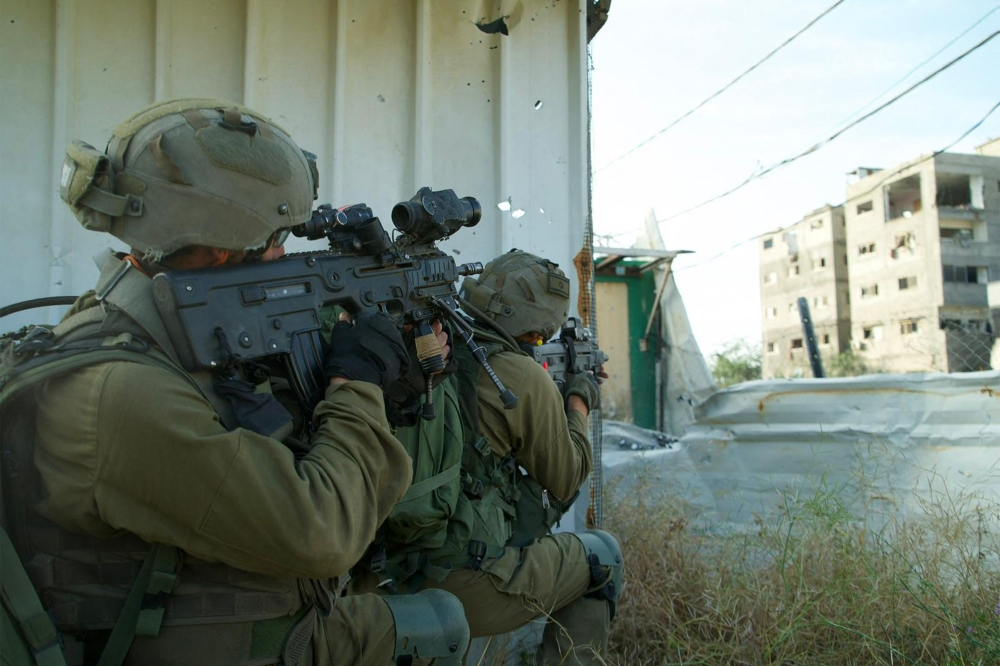 Israeli soldiers operating in the Gaza Strip. — AFP pic