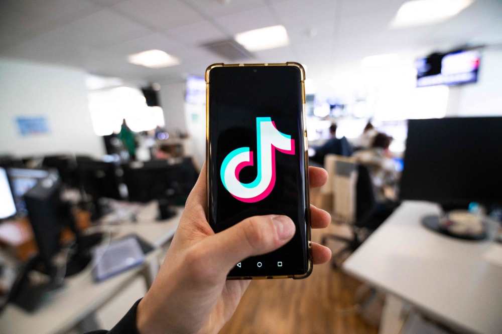 The US Senate today approved legislation requiring the wildly popular social media app TikTok to be divested from its Chinese parent company ByteDance or be shut out of the American market. — AFP pic