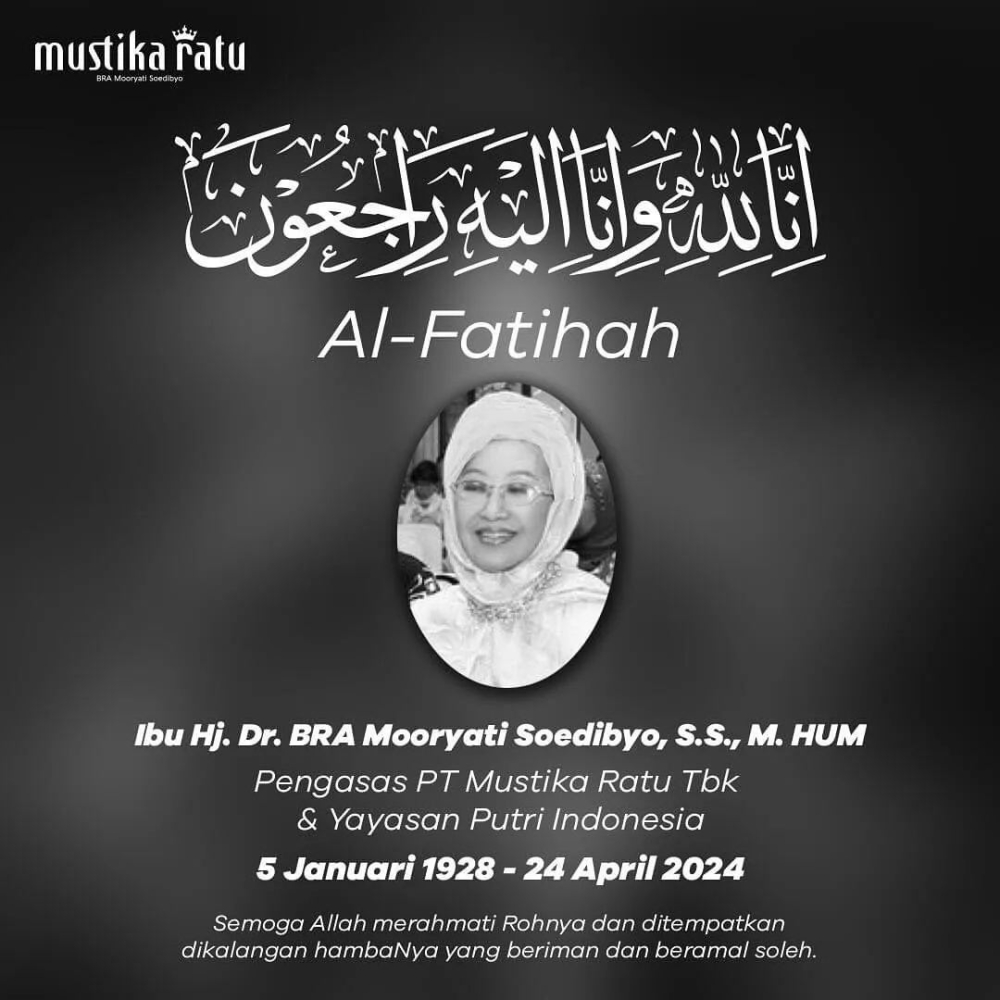 Mooryati Soediby established Indonesia’s premier cosmetics brand Mustika Ratu in 1978. — Picture via Facebook/Mustika Ratu Malaysia