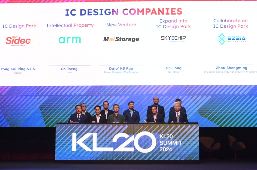 The signing of the letter of intent between Sidec and the four strategic partners during the KL20 Summit, April 22, 2024. — Picture courtesy of Sidec
