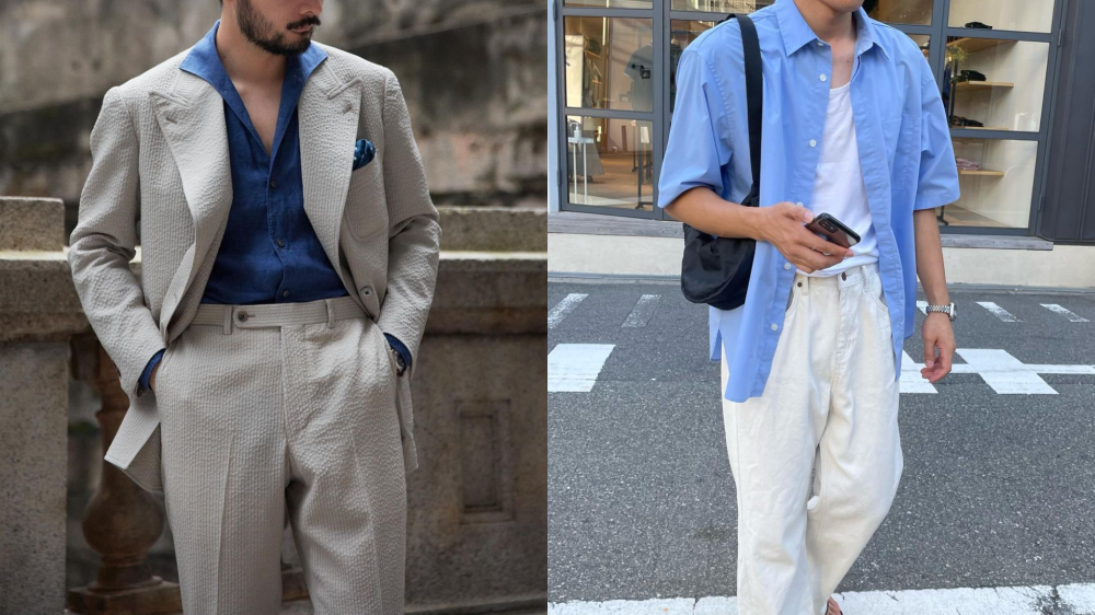 It's important to check the material one's clothes are made from to keep cool from the heat. — Pictures via Instagram/thearmouryhk and /choi___ni