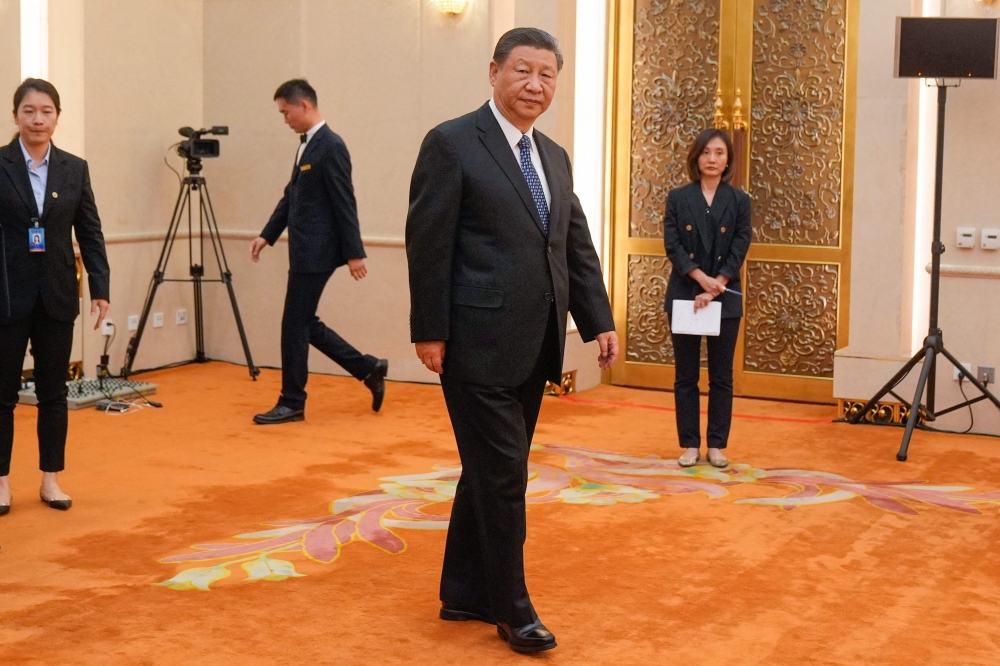 Chinese President Xi Jinping will visit France, Serbia and Hungary from May 5-10, his first Europe trip in five years aimed at boosting EU ties as tensions mount with the world’s second largest economy. — Mark Schiefelbein/Pool/AFP pic 