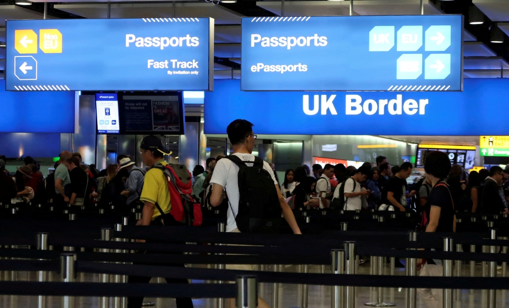 Most British airports have detention centres where migrants arriving on aeroplanes or those transferred from other centres are briefly held. — Reuters file pic