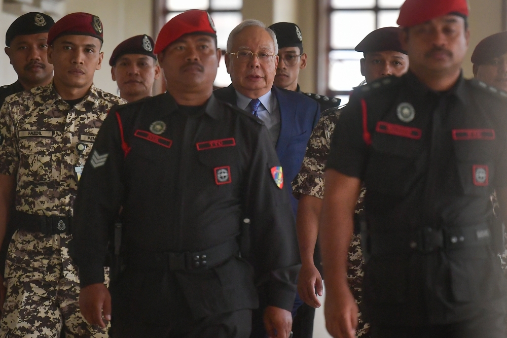 Datuk Seri Najib Razak at the Kuala High Court, April 30, 2024. — Bernama pic 