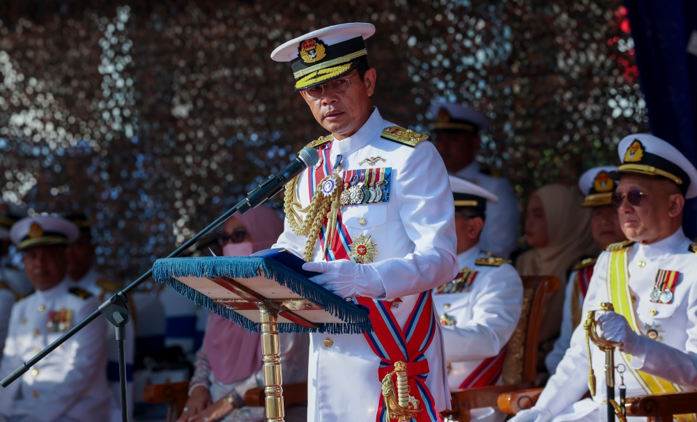 Navy chief Admiral Tan Sri Abdul Rahman Ayob said the document was important for the RMN to take steps to become a powerful and dynamic force, on par with the more modern navies of foreign countries. — Bernama pic