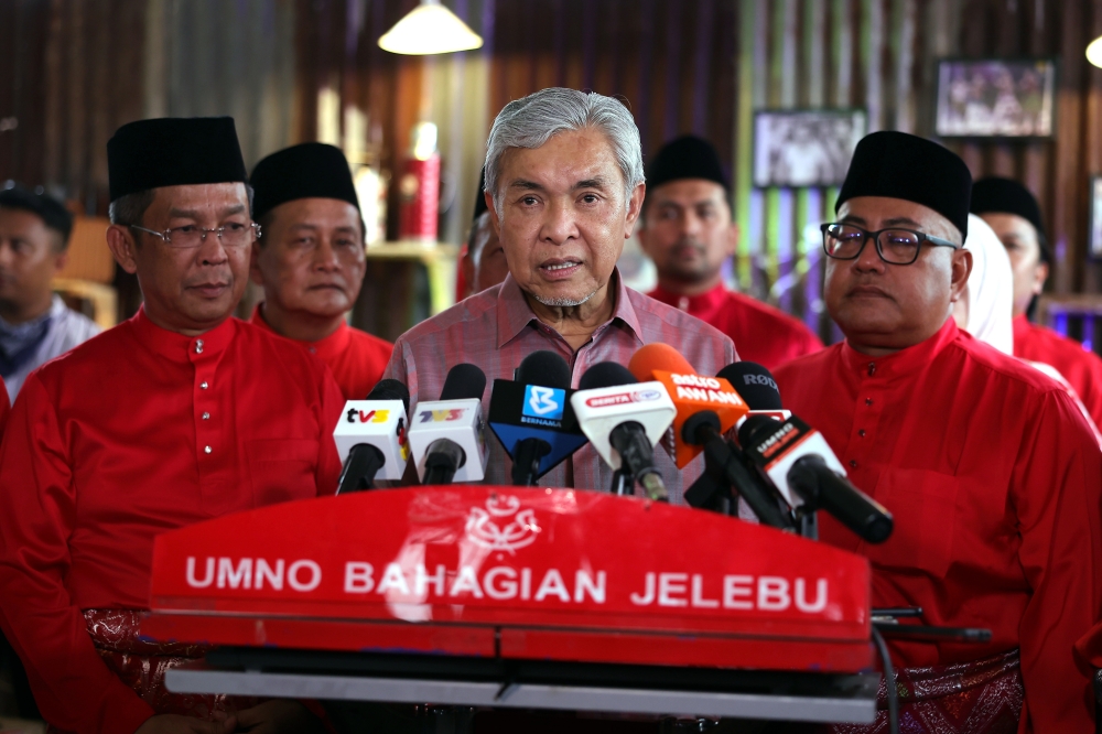 Umno president Datuk Seri Ahmad Zahid Hamidi said Umno had conducted several explanatory sessions for party members and supporters at the grassroots level about some of the issues played up by the Opposition. — Bernama pic 