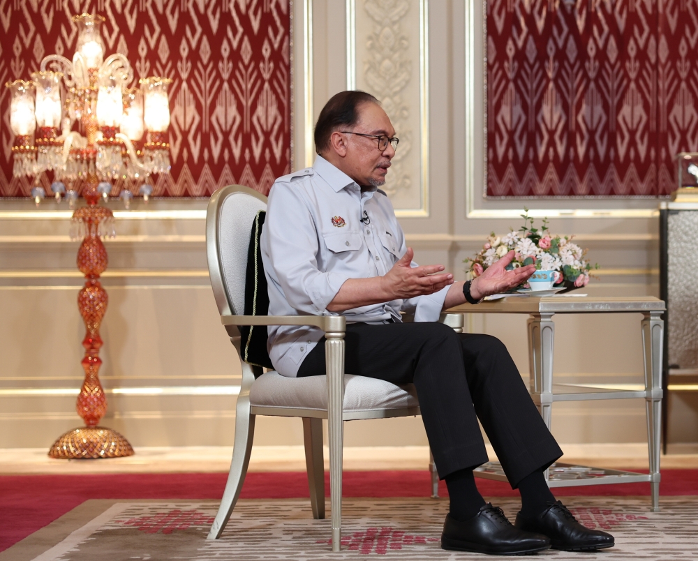 Prime Minister Datuk Seri Anwar Ibrahim said the freedom of speech provided for in the Federal Constitution does not mean the freedom to criticise and insult at will. — Bernama pic 