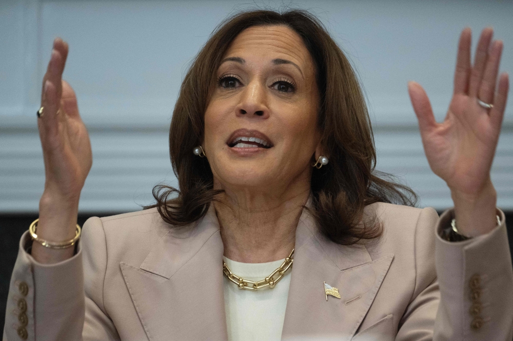 US Vice President Kamala Harris sought to make Donald Trump the face of Florida’s strict new abortion ban Wednesday as Democrats hammer the issue ahead of November’s presidential election. — AFP pic