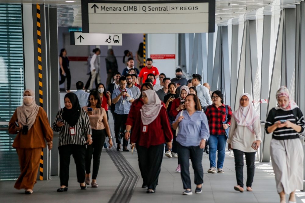 A general view of the entrance to Platinum Sentral in Kuala Lumpur, April 27, 2024. — Picture by Hari Anggara