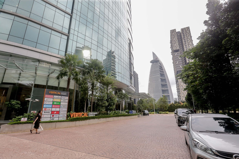 The Vertical office tower in Bangsar South. — Picture by Sayuti Zainudin 