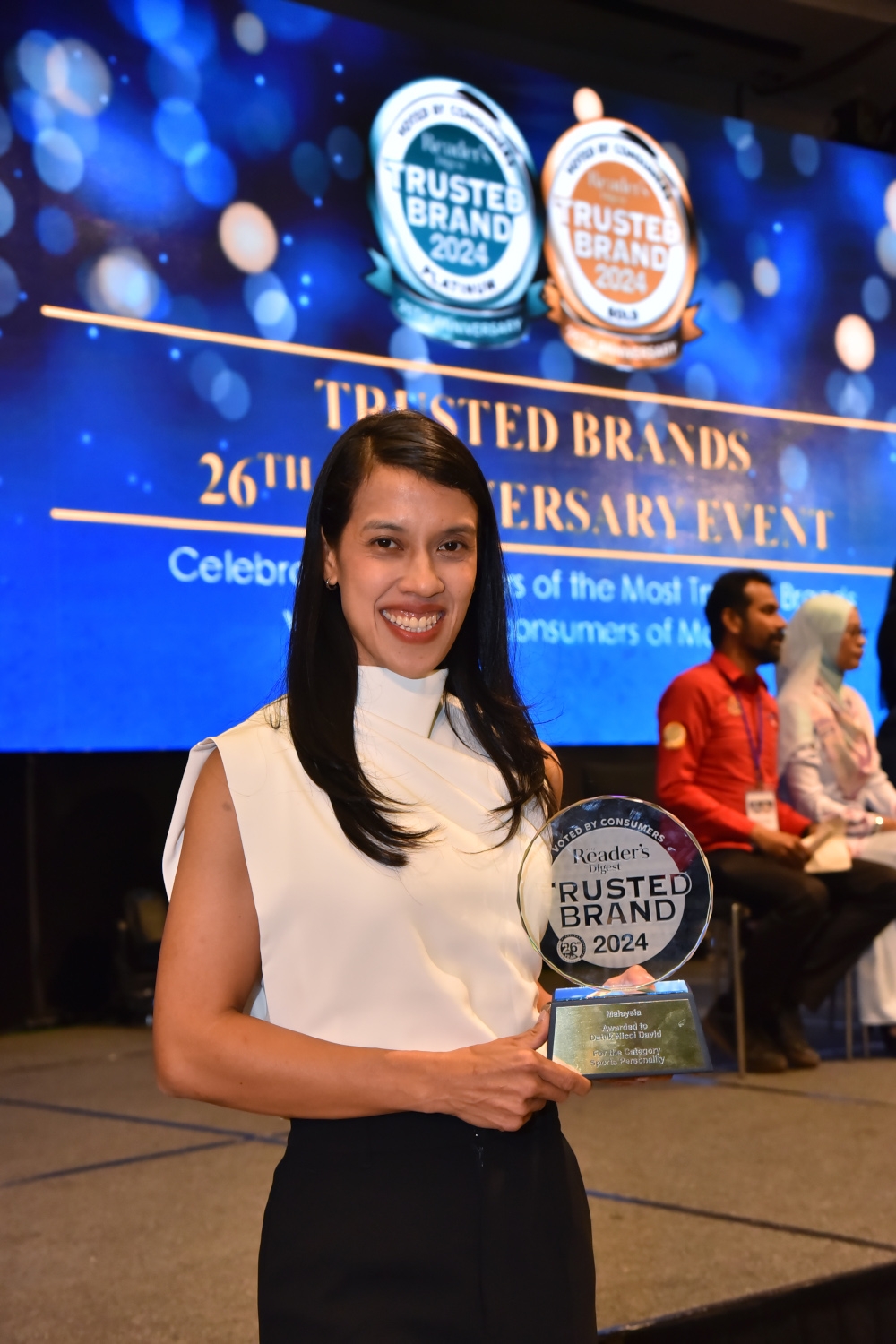 Datuk Nicol David, Most Trusted Sportsperson. — Picture courtesy of Reader’s Digest Asia