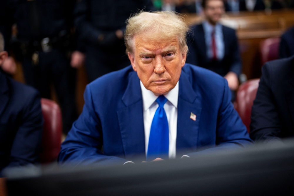 Republican presidential candidate, former U.S. President Donald Trump attends his criminal trial at the New York State Supreme Court in New York May, 3, 2024. — Doug Mills/Pool/Reuters pic