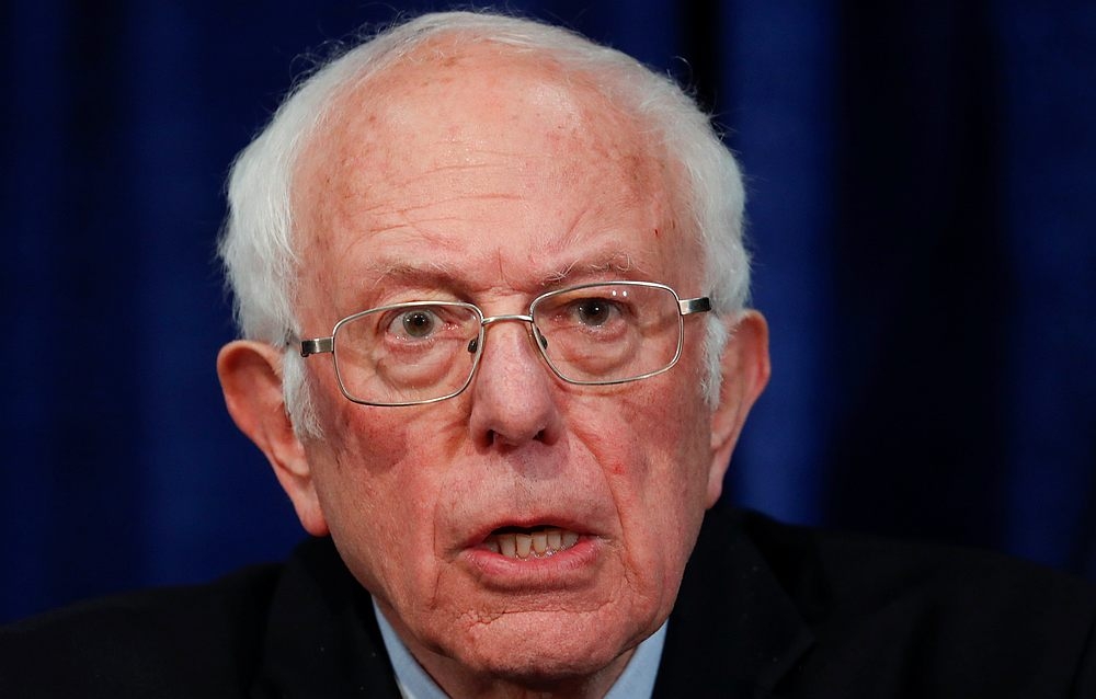 File photo of US Democratic presidential candidate Senator Bernie Sanders addressing a news conference in Burlington, Vermont March 11, 2020. - Reuters pic