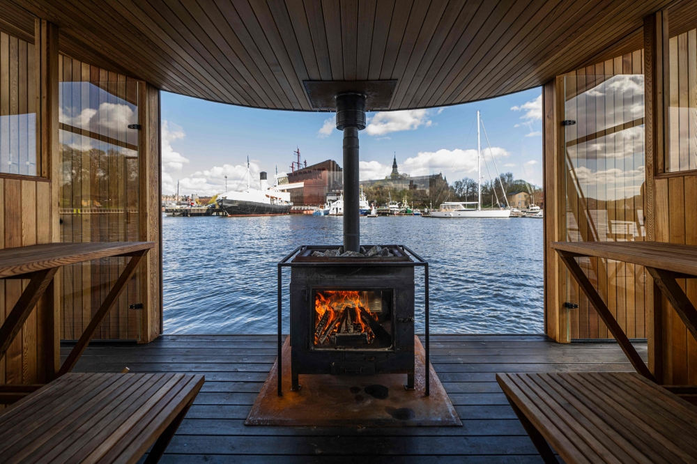 A picture taken on May 5, 2023 shows the inside of the 