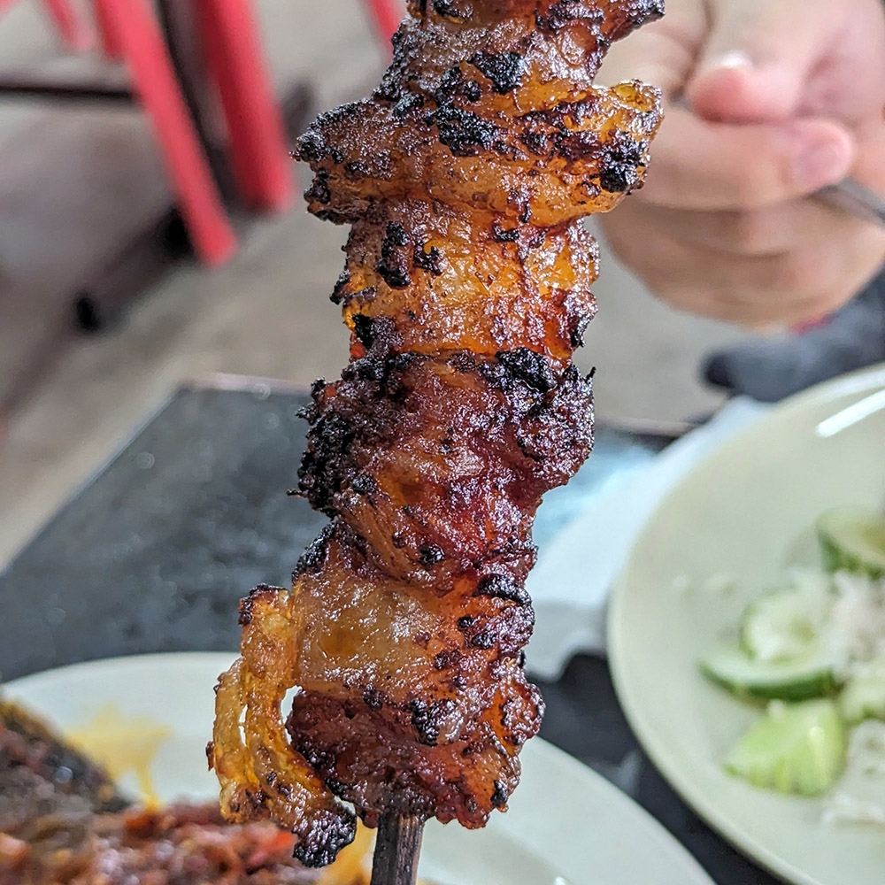 Behold, the gloriously indulgent stick of 'lemak bakar'.