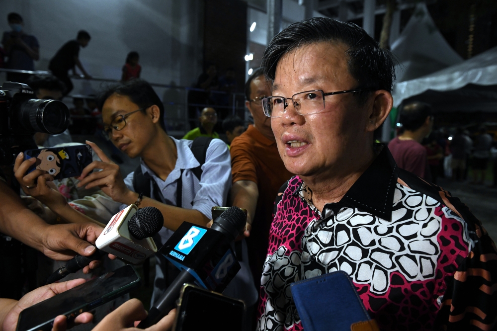 Penang Chief Minister Chow Kon Yeow, who described the project as very important, said it will benefit the existing development centres, those in the process and those to be established in the future. — Bernama pic