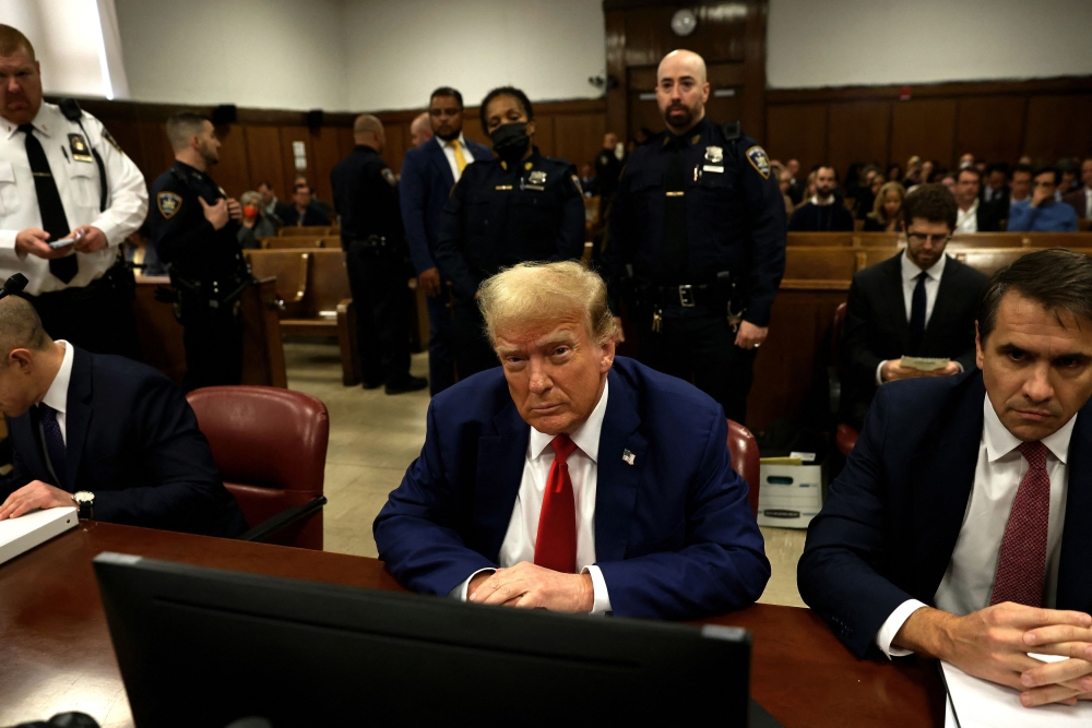 Justice Juan Merchan Merchan, who has already imposed US$9,000 in fines on Trump, said during the hearing that he will find Donald Trump in contempt of court for the 10th time. — Reuters
