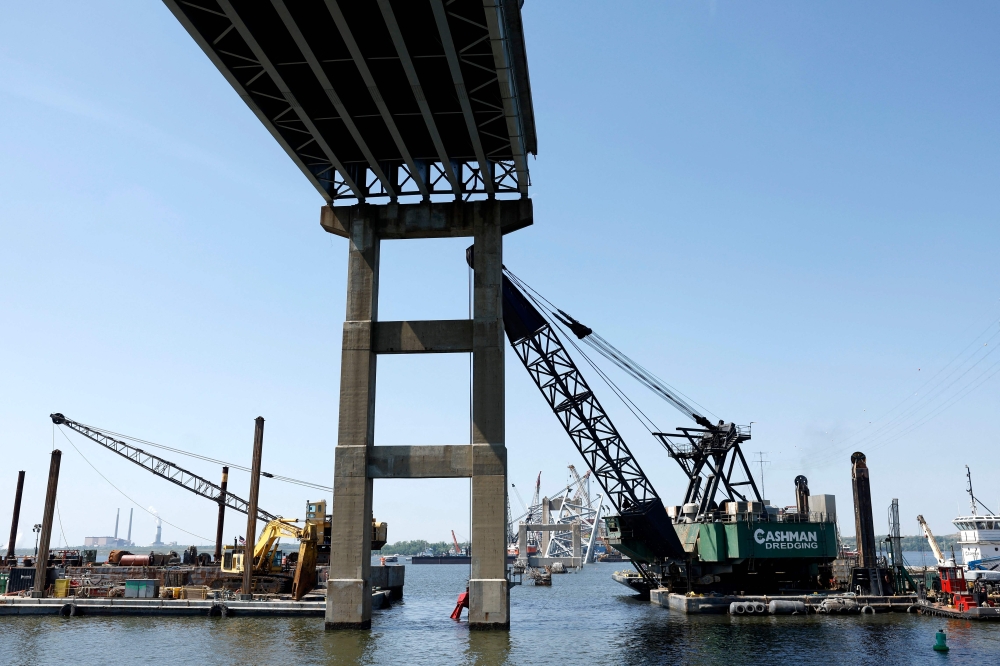 The body of the sixth and final victim who died after a container ship struck a bridge in the US city of Baltimore has been recovered, Maryland state authorities said yesterday. — AFP pic
