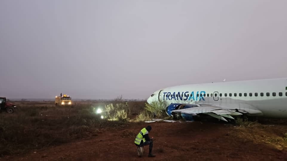 The Blaise Diagne airport said an investigation was underway to determine the cause of the accident, which occurred at around 0100 GMT as the Transair-owned Boeing 737-300 chartered by Air Senegal was preparing to fly to Mali. — Anadolu pic via Reuters