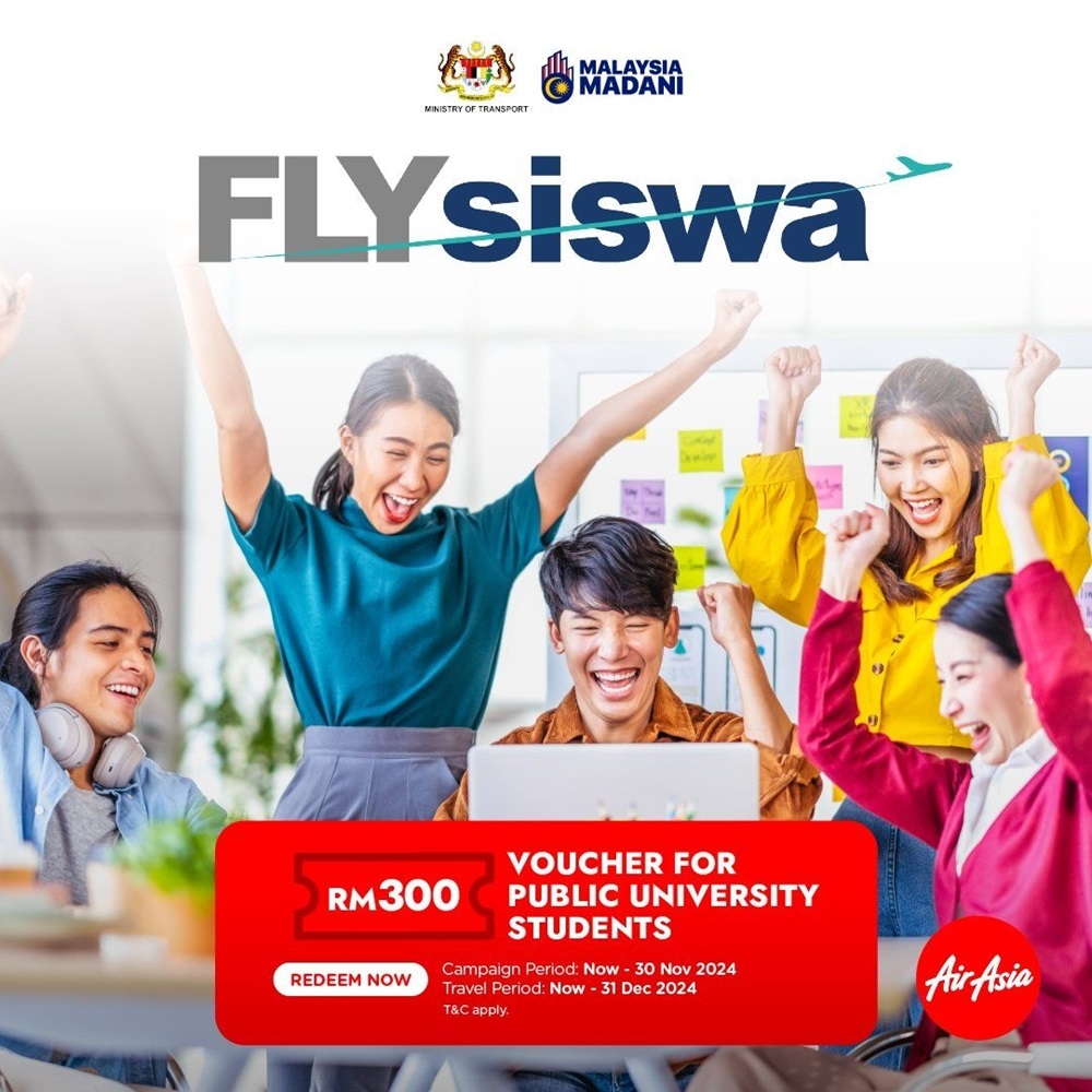 亚航继续为学生提供 RM300 FLYsiswa 飞行补贴