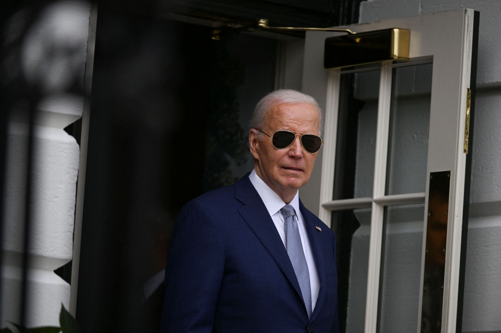 US President Joe Biden, at a fundraising event south of San Francisco for his re-election campaign, said the presidency of his Republican opponent was chaotic and that voters should keep that in mind. Biden and Trump are locked in a close contest ahead of the November election. — Reuters pic