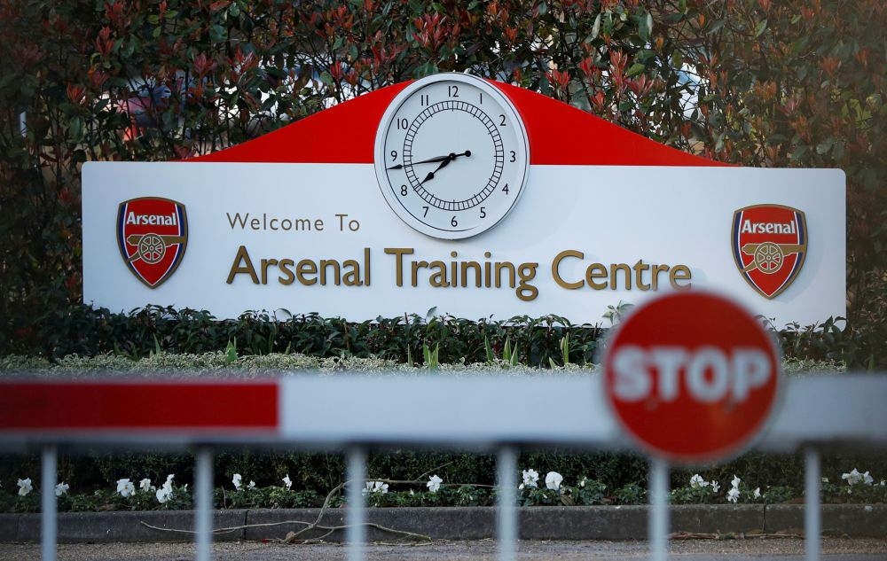 A general view outside of Arsenal's training ground in London March 13, 2020. — Reuters pic