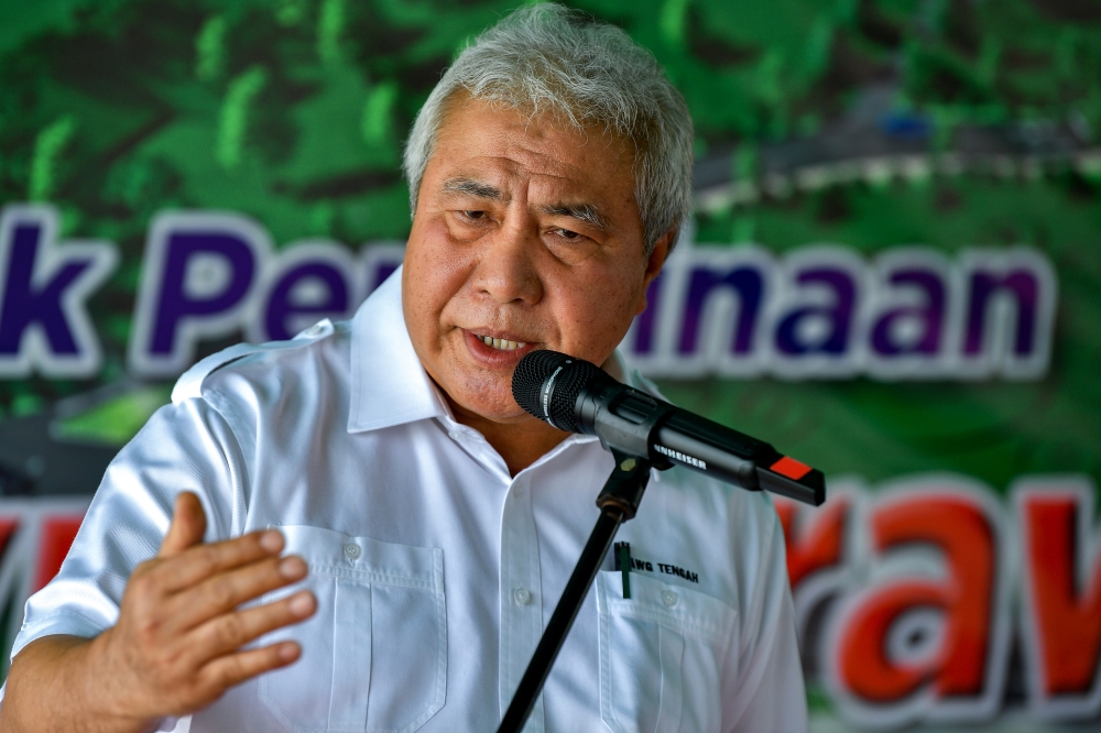 Deputy Premier Datuk Awang Tengah Ali Hasan says Sarawak recorded RM22.8 billion of approved investments in services, manufacturing and primary sectors last. — Bernama file pic