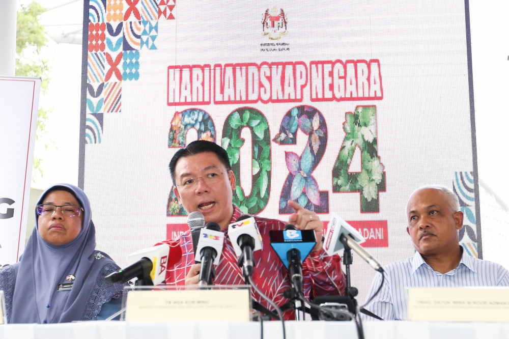 Speaking at a press conference after the pre-launch ceremony of National Landscape Day 2024 (HLN 2024) in Putrajaya on May 15, 2024, Housing and Local Government Minister Nga Kor Ming said Penang had also agreed in principle to the Act. — Picture by Miera Zulyana