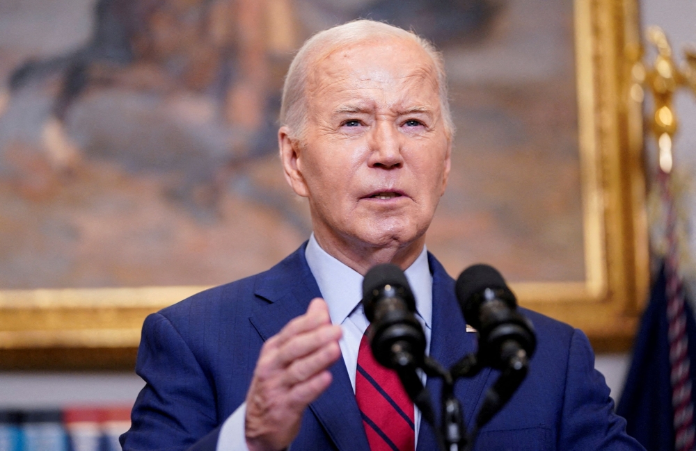 In a letter to the chairmen of the House of Representatives Judiciary and Oversight committees, the Justice Department said Biden had asserted executive privilege, a legal doctrine that shields certain executive branch records from disclosure. — Reuters file pic