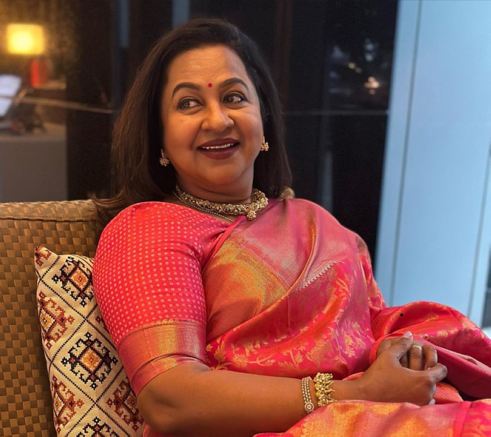 Veteran Tamil actress Radikaa Sarathkumar is facing a four-cornered fight for the Virudhunagar constituency. — Picture via Instagram/@radikaasarathkumar