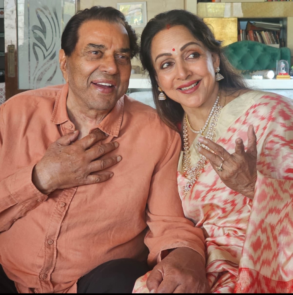 Hema Malini is the wife of veteran actor Dharmendra Deol, who served as an MP between 2004 and 2009. — Picture via X/@dreamgirlhema