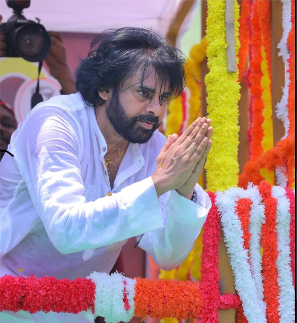  Pawan Kalyan, 55, will be contesting for Pithapuram seat in the southern state of Andhra Pradesh. — Picture via Instagram/pawan_kalyanofficial