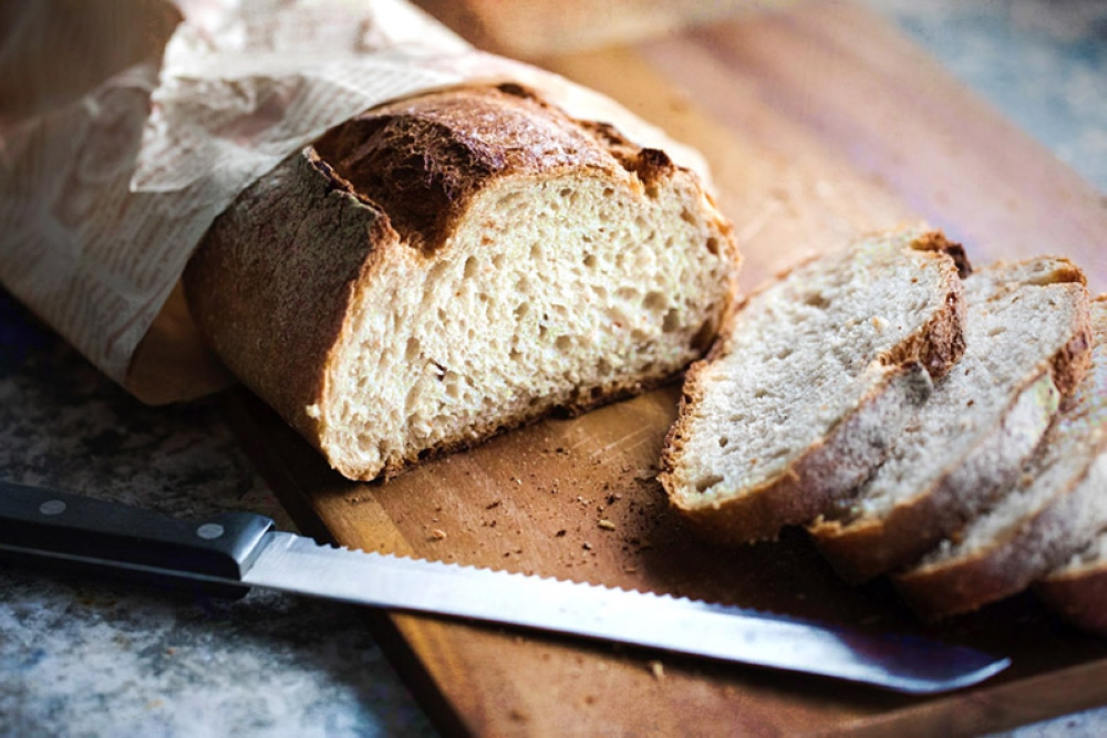 Slices of sourdough bread.