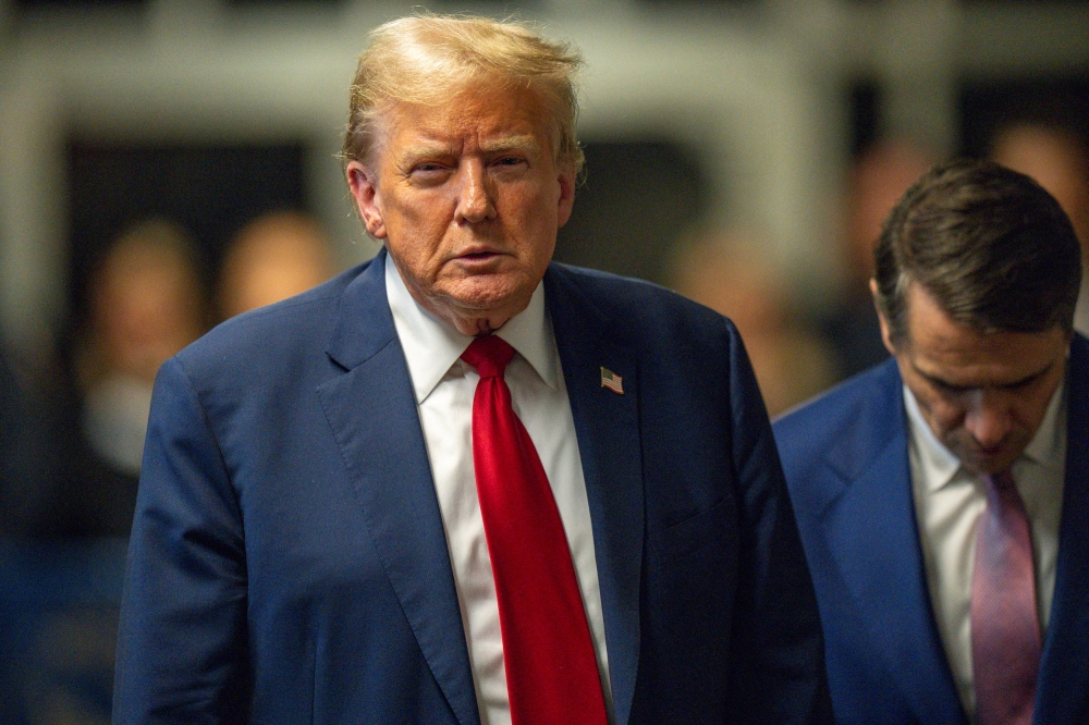 File photo of Republican presidential candidate and former US President Donald Trump appears at Manhattan Criminal Court, amid his trial, May 16th, 2024, in New York City, US — Reuters pic