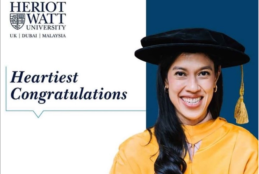 Datuk Nicol David has been appointed as the Heriot-Watt University Malaysia Pro-Chancellor. — Picture courtesy of Instagram / nicoldavidsquash