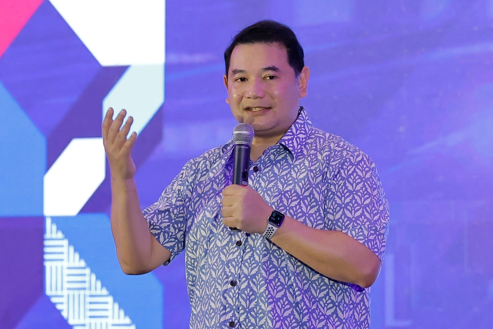 Economy Minister Rafizi Ramli at the Scaling Up Bumiputera Value Creation event in Cyberjaya today. — Bernama pic