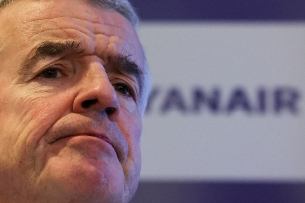 Ryanair CEO Michael O'Leary attends a news conference in Brussels January 17, 2023. — Reuters pic  