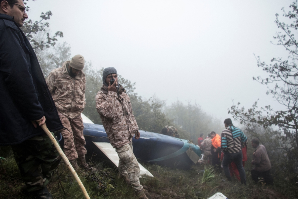 Rescue team works following a crash of a helicopter carrying Iran's President Ebrahim Raisi, in Varzaqan, East Azerbaijan Province, Iran May 20, 2024 — Picture by Stringer/Wana (West Asia News Agency) via Reuters