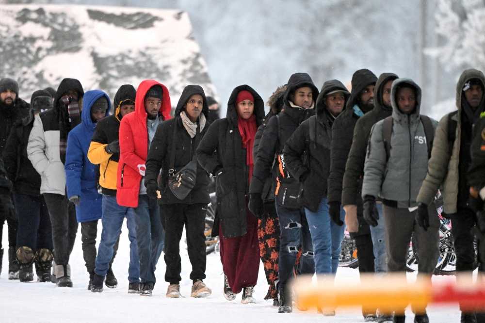 Finland’s plan to allow border agents to block asylum seekers from trying to enter from Russia received both praise and criticism yesterday, as the country’s parliament began debating a draft law. — Reuters file pic