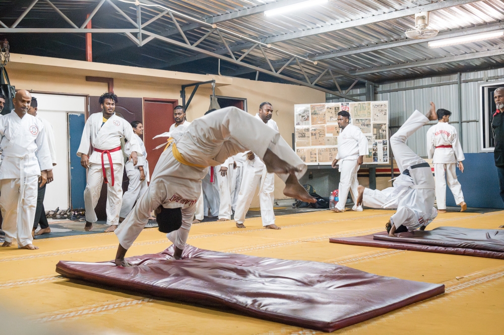 The Kalari Payat Academy currently has around 50 active students, training every Tuesday and Friday nights. — Picture by Raymond Manuel