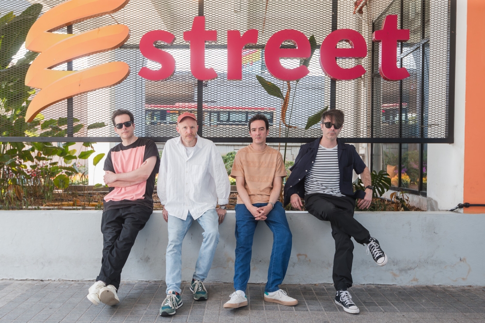 PREP members; from left : keyboardist Llywelyn Ap Myrddin, vocalist Tom Havelock, producer Dan Radclyffe and drummer Guillaume Jambel. — Picture by Raymond Manuel