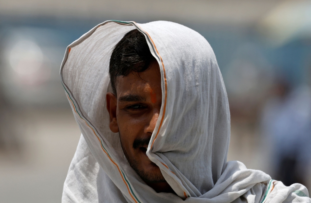 Searing heat in the country’s north has been a cause of concern during a mammoth general election, and the capital, New Delhi, is set to vote on Saturday in temperatures forecast to be around 45 degrees C. — Reuters pic