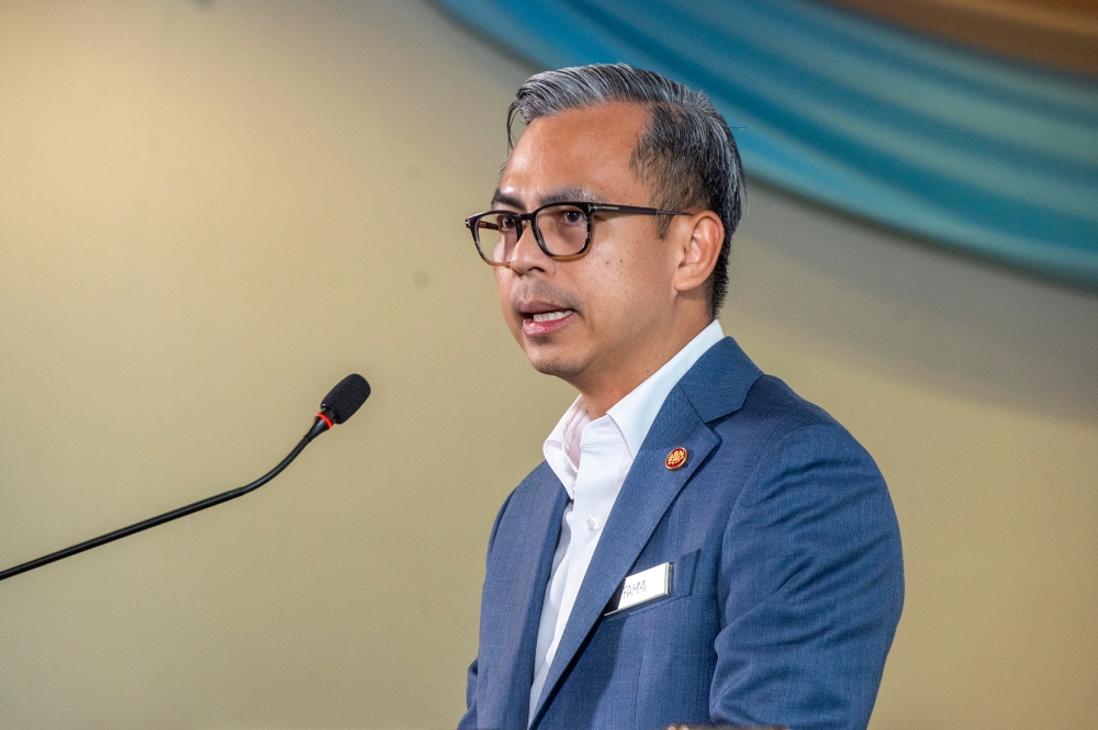 PKR information chief Fahmi Fadzil said in a statement today that Deputy Higher Education Minister Datuk Mustapha Sakmud was appointed as Sabah chief, while Deputy Domestic Trade and Cost of Living Minister Fuziah Salleh was appointed as Pahang chief. — Picture by Shafwan Zaidon
