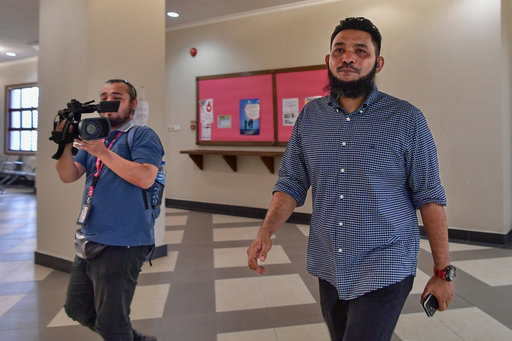 On May 2, Wan Muhammad Azri Wan Deris, or Papagomo, 41, pleaded not guilty in the Sessions Court in Kuala Lumpur to the charge of posting seditious publications against His Majesty Sultan Ibrahim, King of Malaysia, on his X account. — Bernama pic 